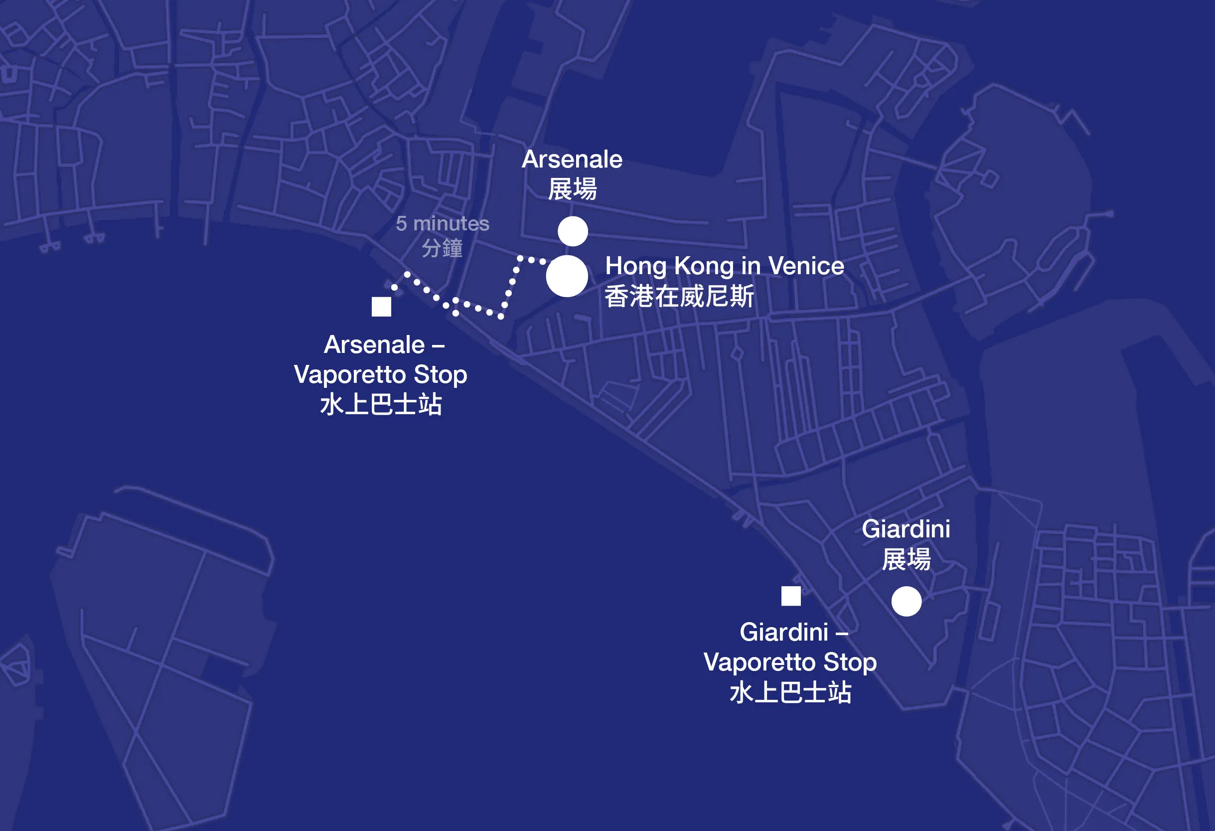 Map of Venice Biennale